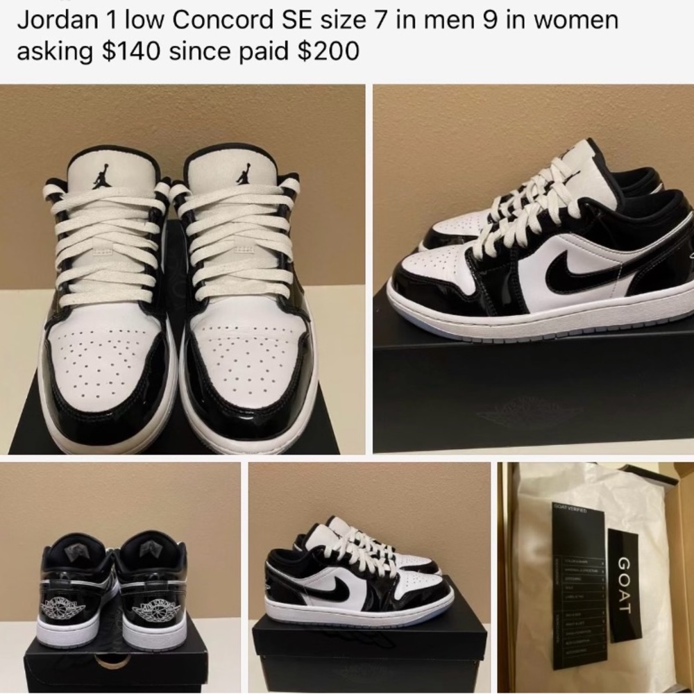 Jordan 1 Low Concord Se